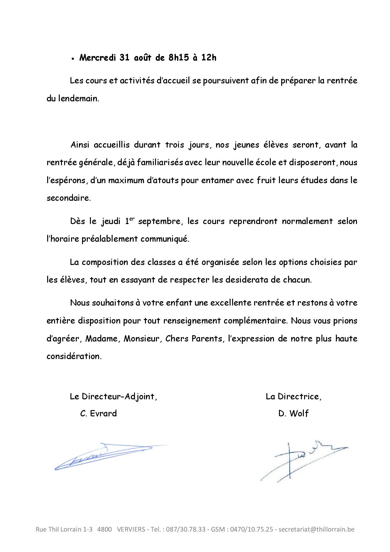lettre rentre 1e sept 20221
